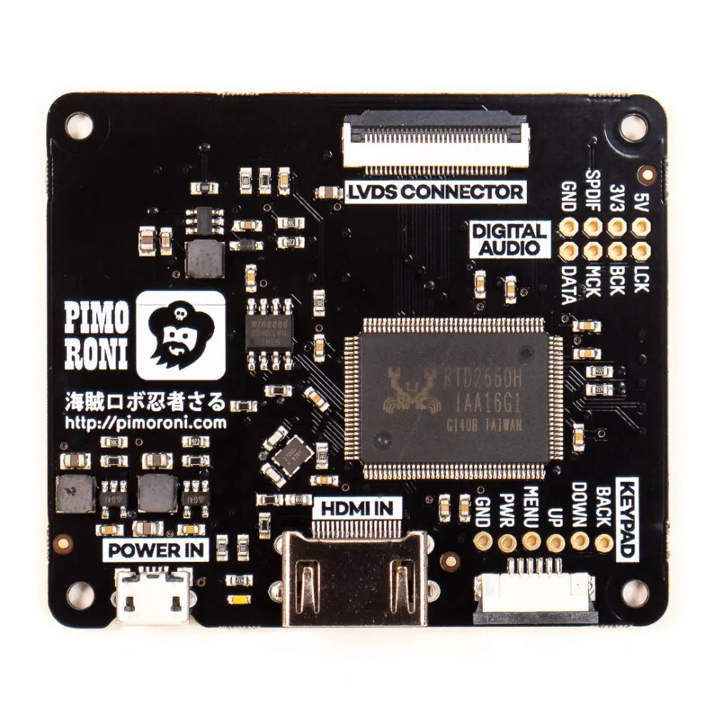 Pimoroni HDMI 10" IPS LCD Screen Kit