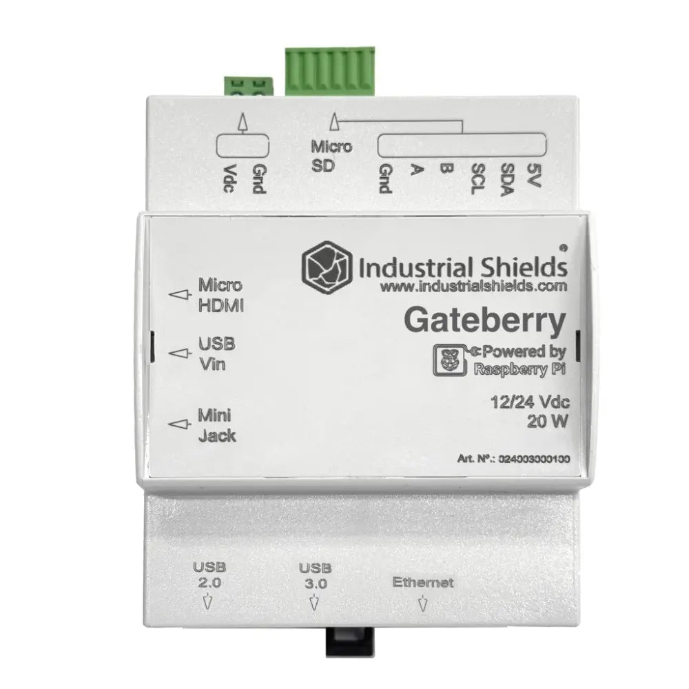 Industrial Shields GateBerry PI - Raspberry PI 4 - 8GB RAM