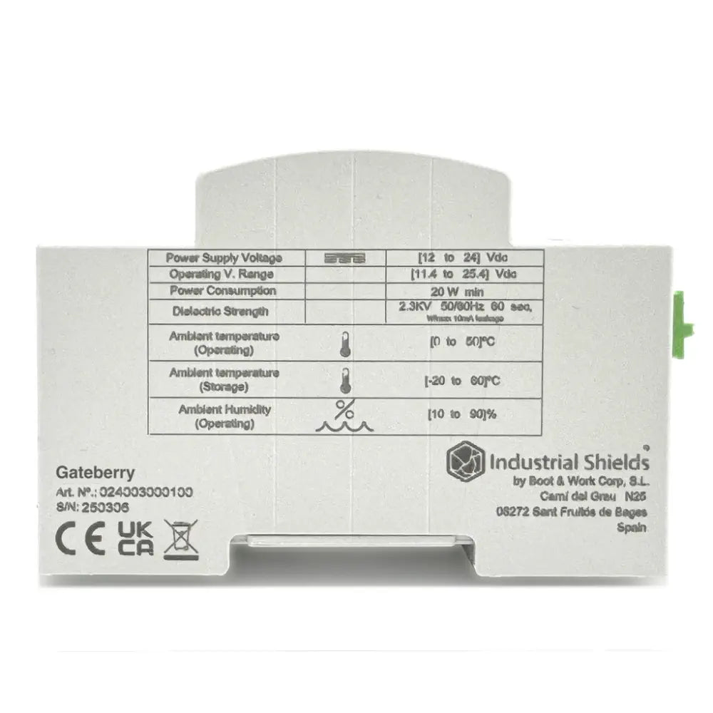 Industrial Shields GateBerry PI - Raspberry PI 4B - 4GB RAM