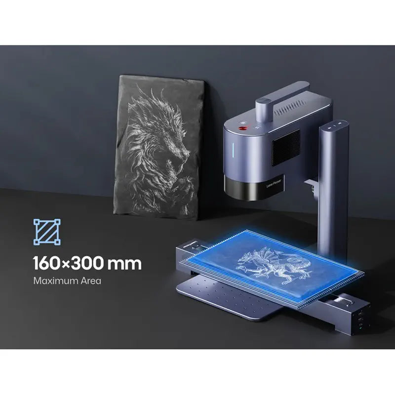 LaserPecker LP5 Smart 20W Fiber + Diode Laser Engraver - Deluxe Bundle