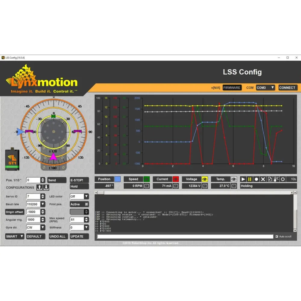 Lynxmotion LSS Configuration Software or LSS-Config (Download) - RobotShop