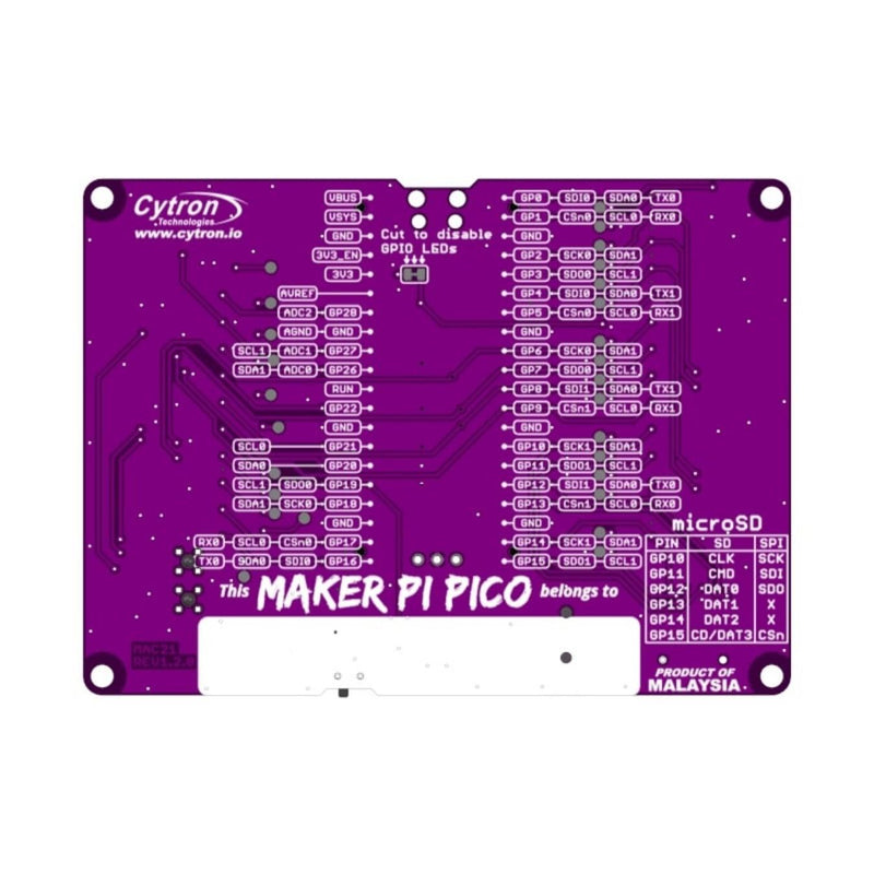 Maker Pi Pico (w/o Pi Pico): Simplifying Raspberry Pi Pico for Beginners