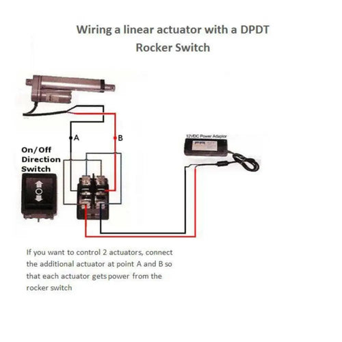 Momentary Manual DPDT Rocker Switch - RobotShop