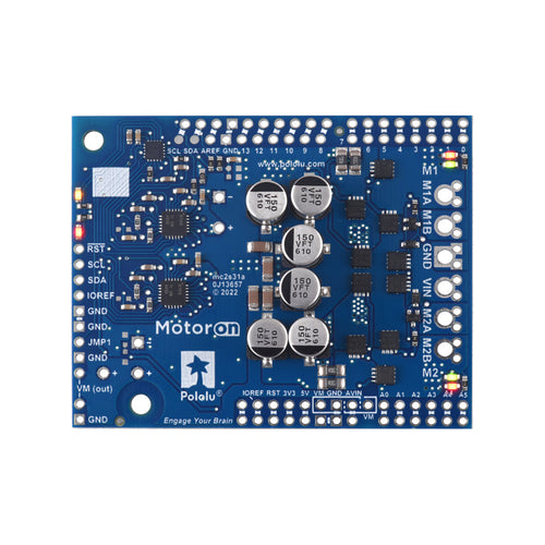 Motoron M2S18v18 Dual High-Power Motor Controller Shield Kit for Arduino w/ Connectors