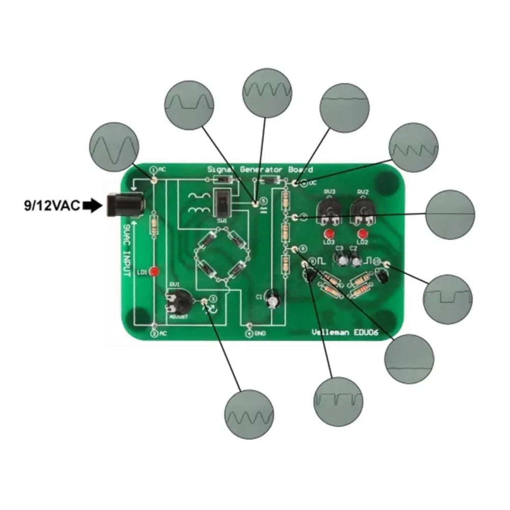 Oscilloscope Tutor board