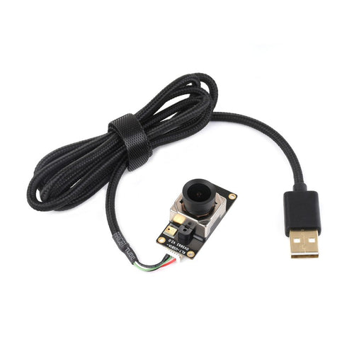 Waveshare OV5693 5MP USB Camera, Fixed-focus, Auto Focusing, M12 Camera Module