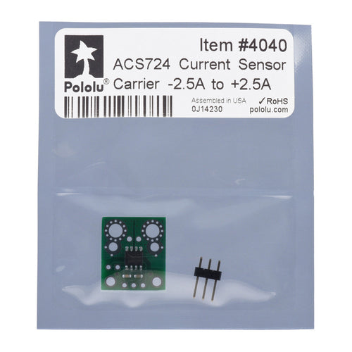 Pololu Bidirectional Current Sensor Carrier Board ACS724LLCTR-2P5AB (±2.5A)