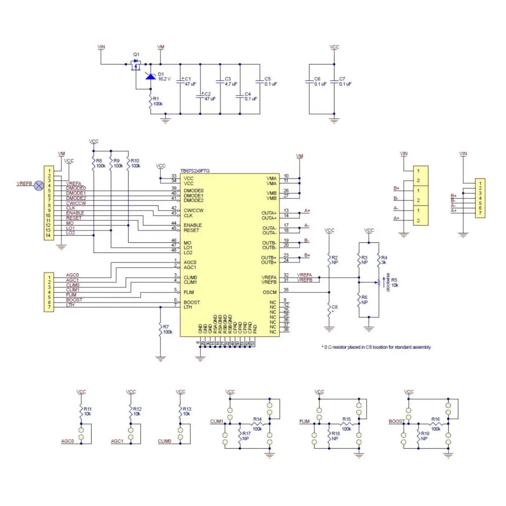 Pololu TB67S249FTG Stepper Motor Driver Carrier (1.7 A continuous)