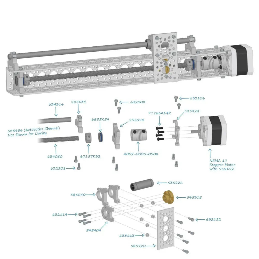 ServoCity Flexible Clamping Shaft Coupler 5mm to 8mm