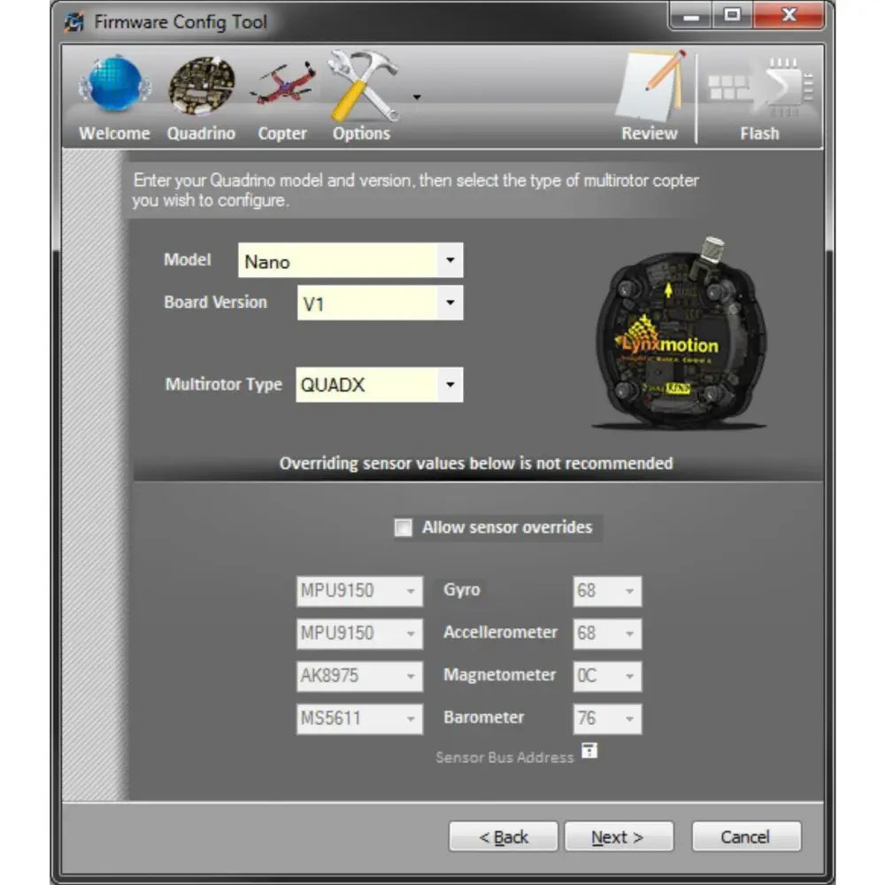 Quadrino FCT (Firmware Configuration Tool) - Free to Download