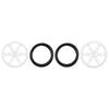 Pololu Wheel Pair for Micro Servo Splines (21T, 4.8mm) 60x8mm (White)