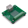 RJ45 Screw Terminal Breakout Board with Rubber Feet
