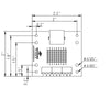 RJ45 Screw Terminal Breakout Board with Rubber Feet