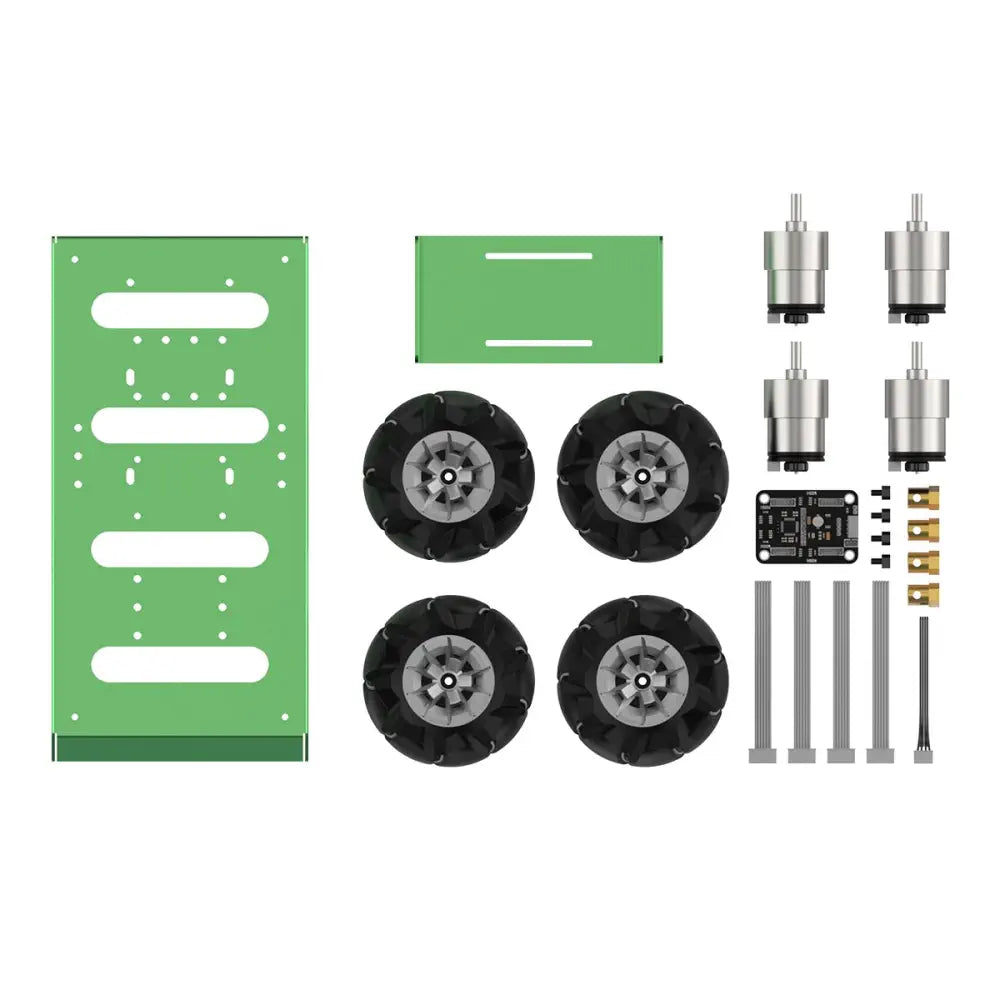 Hiwonder Large Metal 4WD Vehicle Chassis for Arduino/Raspberry Pi/ROS Robot with 12V Encoder Geared Motor