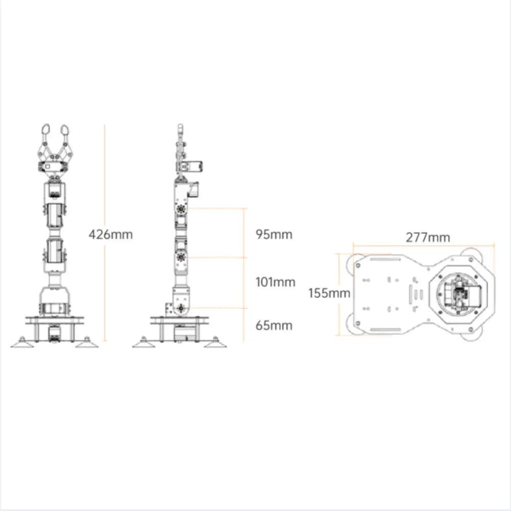 xArm ESP32 Bus Servo Robotic Arm Powered by Open-source ESP32 Python Programmable Robot (Assembled Kit)