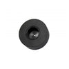Large Rubber Wheel w/ Hub 38mm Diameter 3mm Shaft Hole - Black