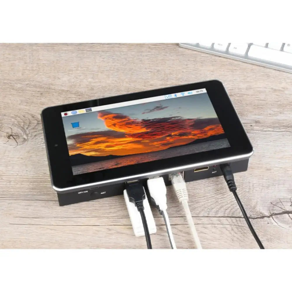 7in Touch Screen All-In-One Kit for RPi CM4, 5MP Camera (US Plug)
