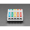 Snap Action 5-to-5 Wiring Block Connector - Gray PCT-2-5