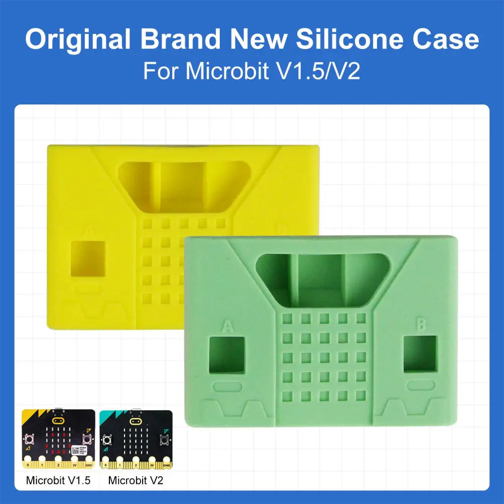 Micro:bit new silicone case(Yellow/Green Optional) for V2 board(10x)