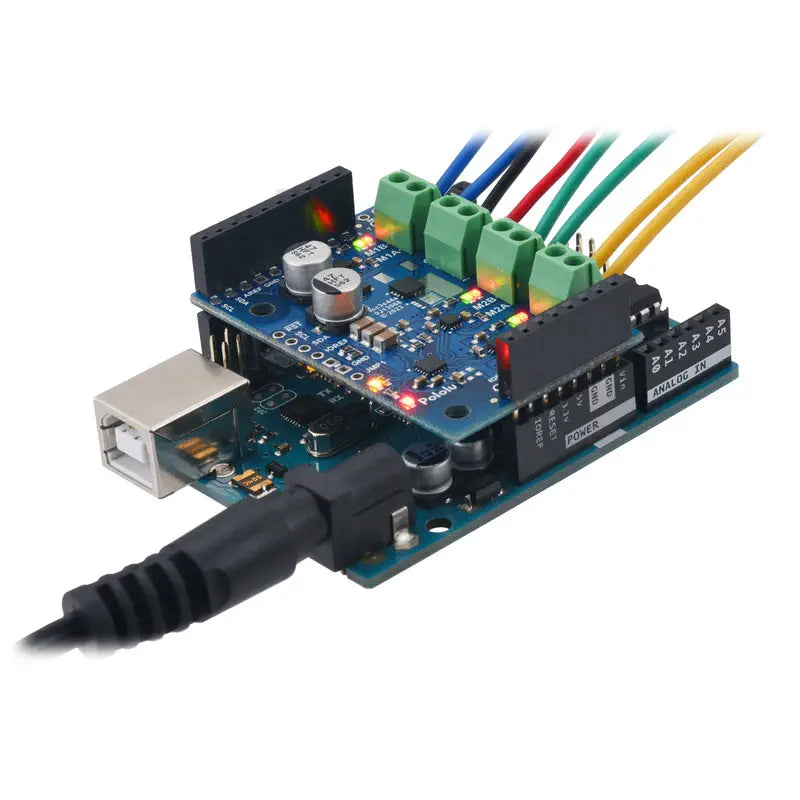 Motoron M3S550 Triple Motor Controller Shield for Arduino (Connectors Soldered)