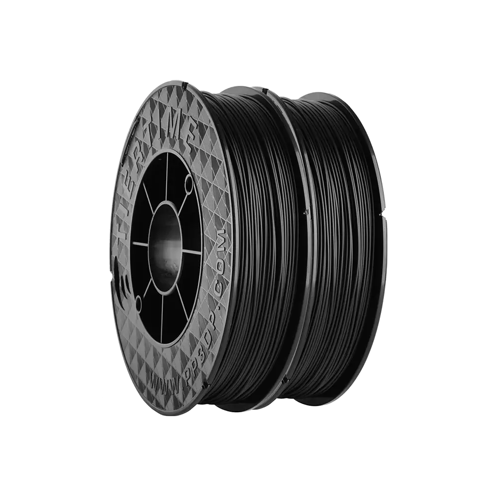 1KG UP Fila PLA for 3D Printer, 1.75mm, 2*500g black