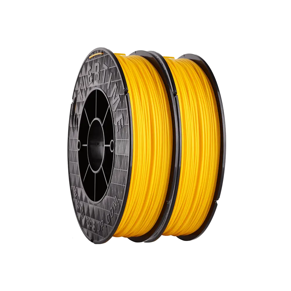 UP Fila Premium ABS for 3D Printer, 1.75mm, 2 spools of 500g, Yellow Color