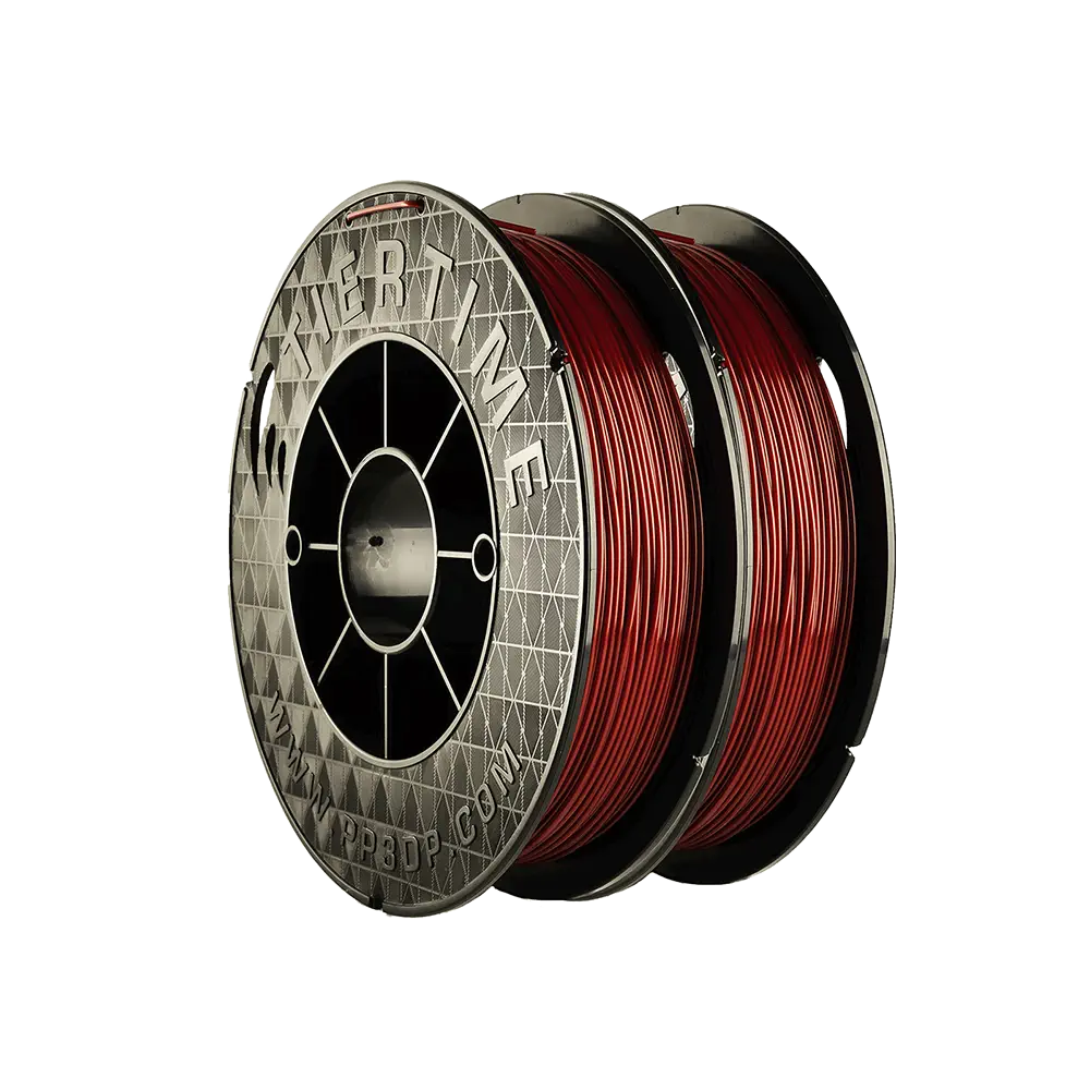 1KG UP Fila PLA for 3D Printer, 1.75mm, 2*500g, Burgundy Red