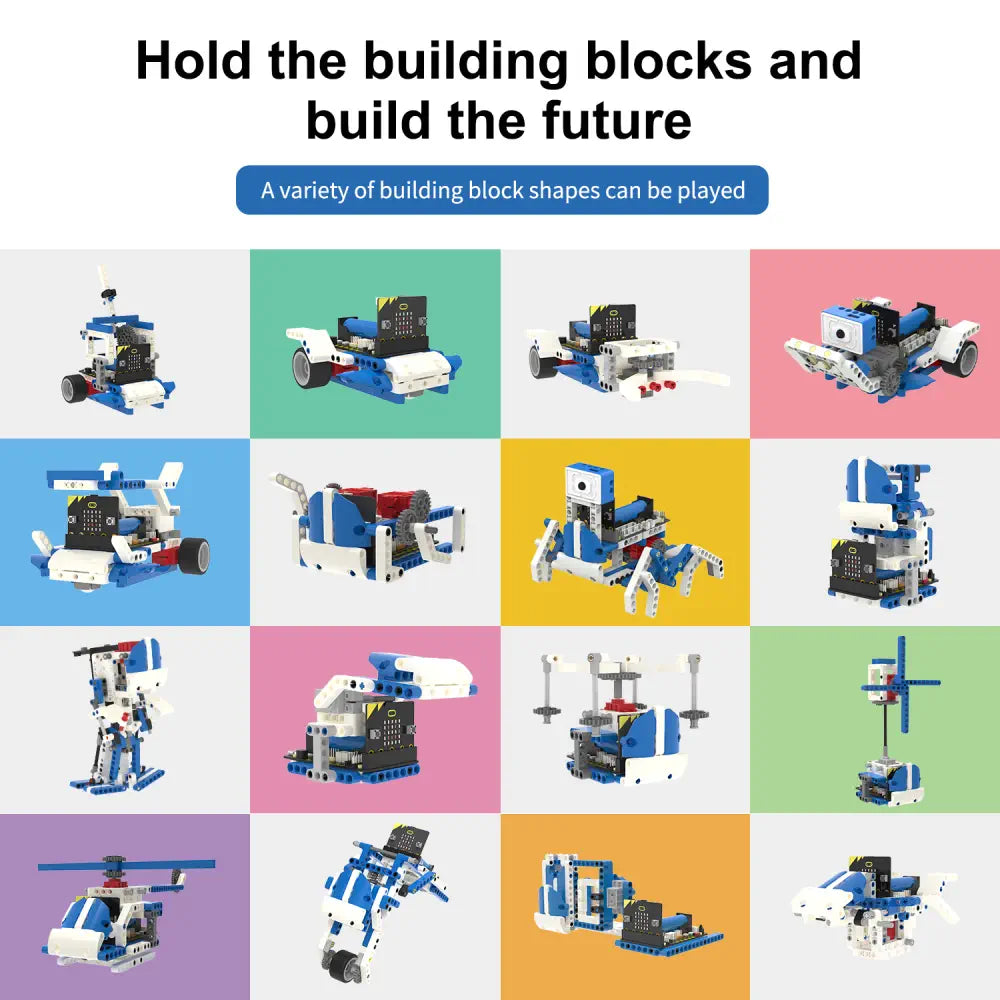 Yahboom Micro bit Building Block Robot Kit 16 in 1 STEM Projects Yahboom Micro bit Building Block Robot Kit 16 in 1 STEM Projects