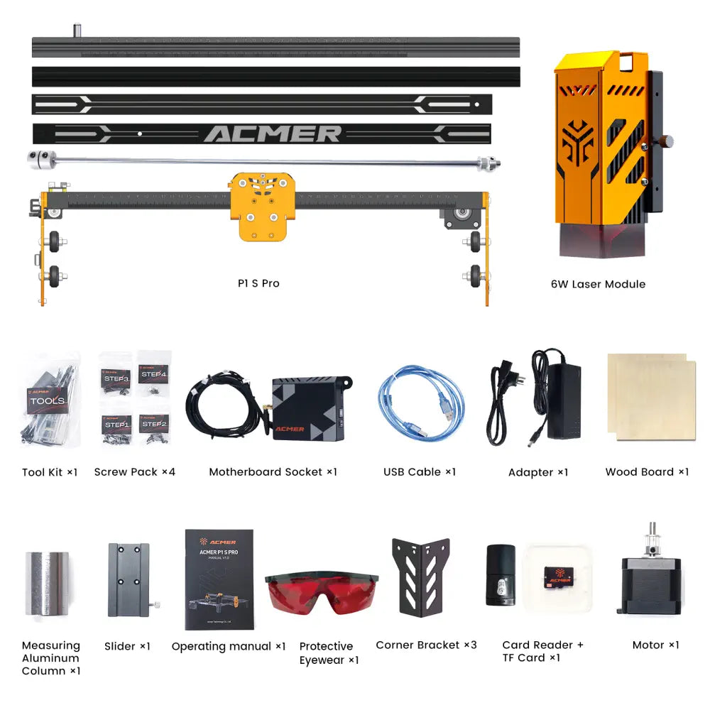 ACMER P1 S pro 6w Laser Engraver Machine