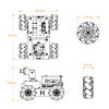 Hiwonder TurboPi Raspberry Pi Omnidirectional Mecanum Wheels Robot Car Kit with Camera Open Source Python for Beginners (Standard Kit with Raspberry Pi 4B 4GB)