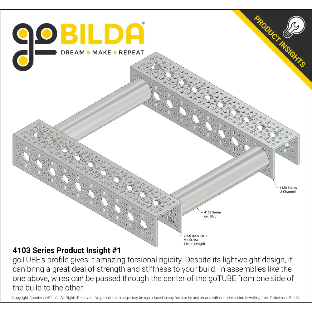 ServoCity 4103 Series goTUBE (120mm Length)