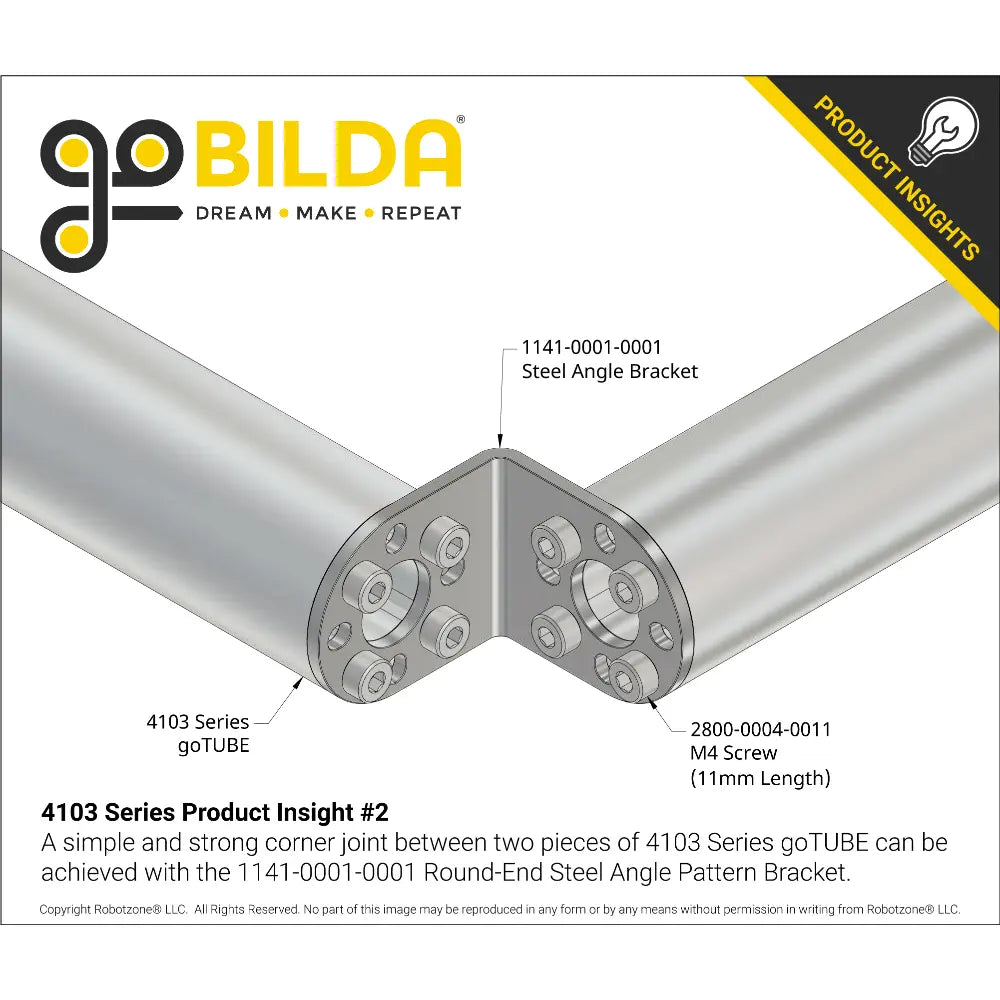ServoCity 4103 Series goTUBE (120mm Length)
