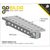ServoCity 1103 Series L-Beam 12 Hole, 96mm Length (2x)