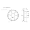 ServoCity 32 Tooth Press Fit Sprocket (0.1227" Pitch, 0.375" Bore)
