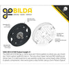 ServoCity 3402 Series 3mm HTD Pitch Plastic Hub Mount Timing Belt Pulley (14mm Bore, 108T)