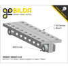 ServoCity 1103 Series L-Beam (10 Hole, 80mm Length) - 2 Pack