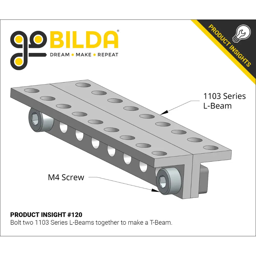 ServoCity 1103 Series L-Beam (4 Hole, 32mm Length) - 2 Pack