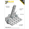 ServoCity 1103 Series L-Beam (4 Hole, 32mm Length) - 2 Pack