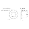 ServoCity 20 Tooth Press Fit Sprocket (0.1227" Pitch, 0.375" Bore)