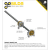 ServoCity 3501 Series Lead Screw (8mm Lead, 4 Start, 150mm Length)