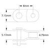ServoCity 8mm Pitch Chain Add-&-Connect Link - 6 Pack