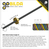 ServoCity 3501 Series Lead Screw (8mm Lead, 4 Start, 450mm Length)