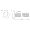 ServoCity 2804 Series Low Profile Socket Head Screw (M4 x 0.7mm, 55mm Length) - 25pk
