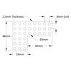 ServoCity 1137 Series Flat Grid Bracket (1-1) - 2 Pack