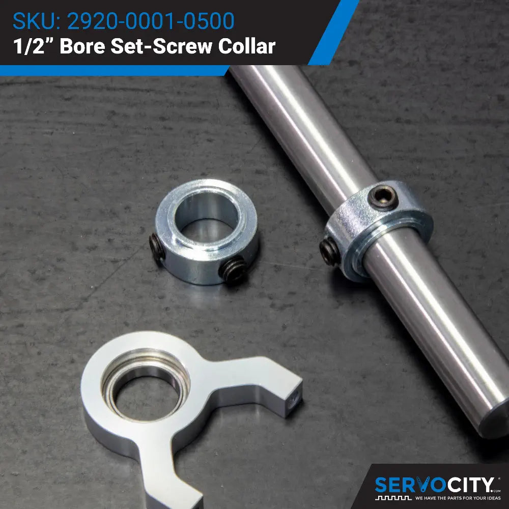 ServoCity 2920 Series Set-Screw Collar (1/2" Bore) - 2 Pack