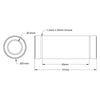 ServoCity 12mm ID Linear Ball Bearing (21mm OD, 57mm Length) - 2 Pack