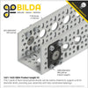 ServoCity 4mm Bore Flat Pillow Block (16mm x 32mm Mounting Pattern) - 2 Pack