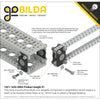 ServoCity 4mm Bore Flat Pillow Block (16mm x 32mm Mounting Pattern) - 2 Pack