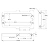 ServoCity 1802 Series Servo Frame (43mm Width, for Large Size Servos)