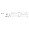 ServoCity 1106 Series Square Beam (15 Hole, 120mm Length)
